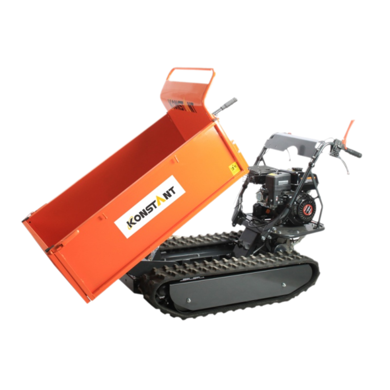 Tenaga bensin 500kg yang dilacak Barrow Construction Garden Crawler Mini Dumper