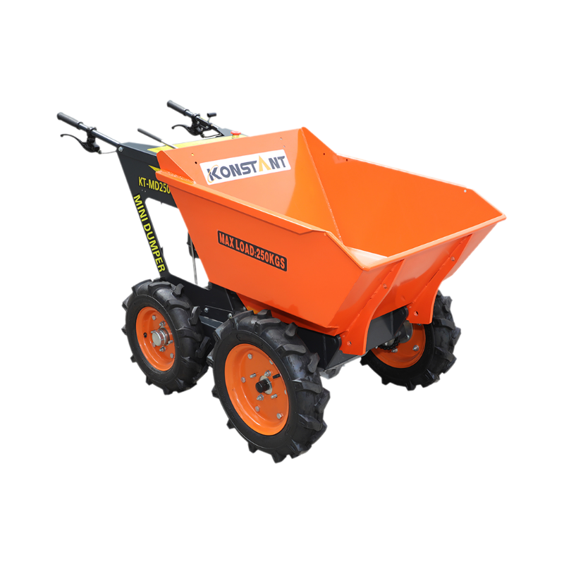 4x4 rantai drive kompak bensin bertenaga roda Barrow Buggy Mini Dumper